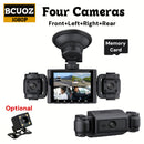 Câmera de Painel para Carro 360° com 4 Lentes – Full HD 1080P e Visão Noturna