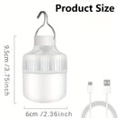 LANTERNA DE ACAMPAMENTO USB RECARREGÁVEL – SUPER BRILHANTE E PORTÁTIL