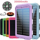 Bateria Externa Solar Portátil 20000mAh