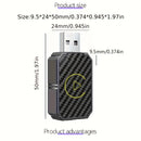 Adaptador Dongle 2-em-1 Sem Fio para Android Auto e CarPlay – Plug &amp; Play USB-C