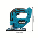 Serra Elétrica Sem Fio Mamidw 3000RPM – Compatível com Baterias Makita 18V