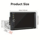 VENBES Rádio para Carro 7" – Navegação Gratuita, Mirror Link e MP5 Player