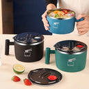 Tigela Isolada em Ao Inoxidvel Tigela para Noodles Instantneos com Tampa Lancheira Tigela Porttil para Noodles Tigela de Drenagem Tigela para Ramen Lancheira Multifuncional Recipiente para Almoo Adequada para Noodles Instantneos Refeies e